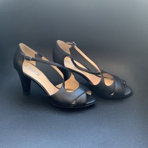 GEOX Black Leather Shoes 37.5